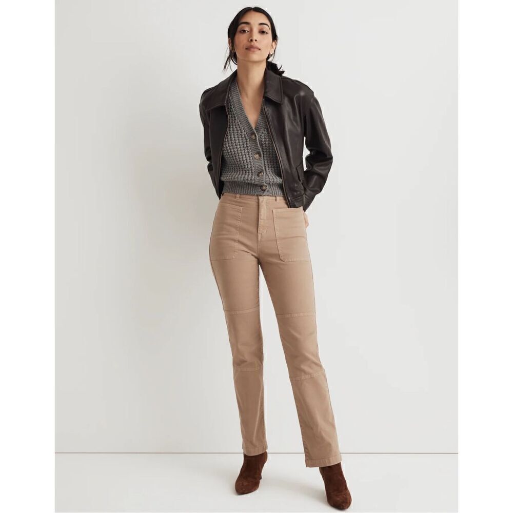 Madewell '90s Straight Utility Pant in Garment-Dyed Canvas size 27